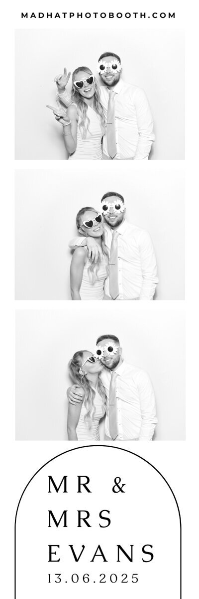 Wedding photo strip design
